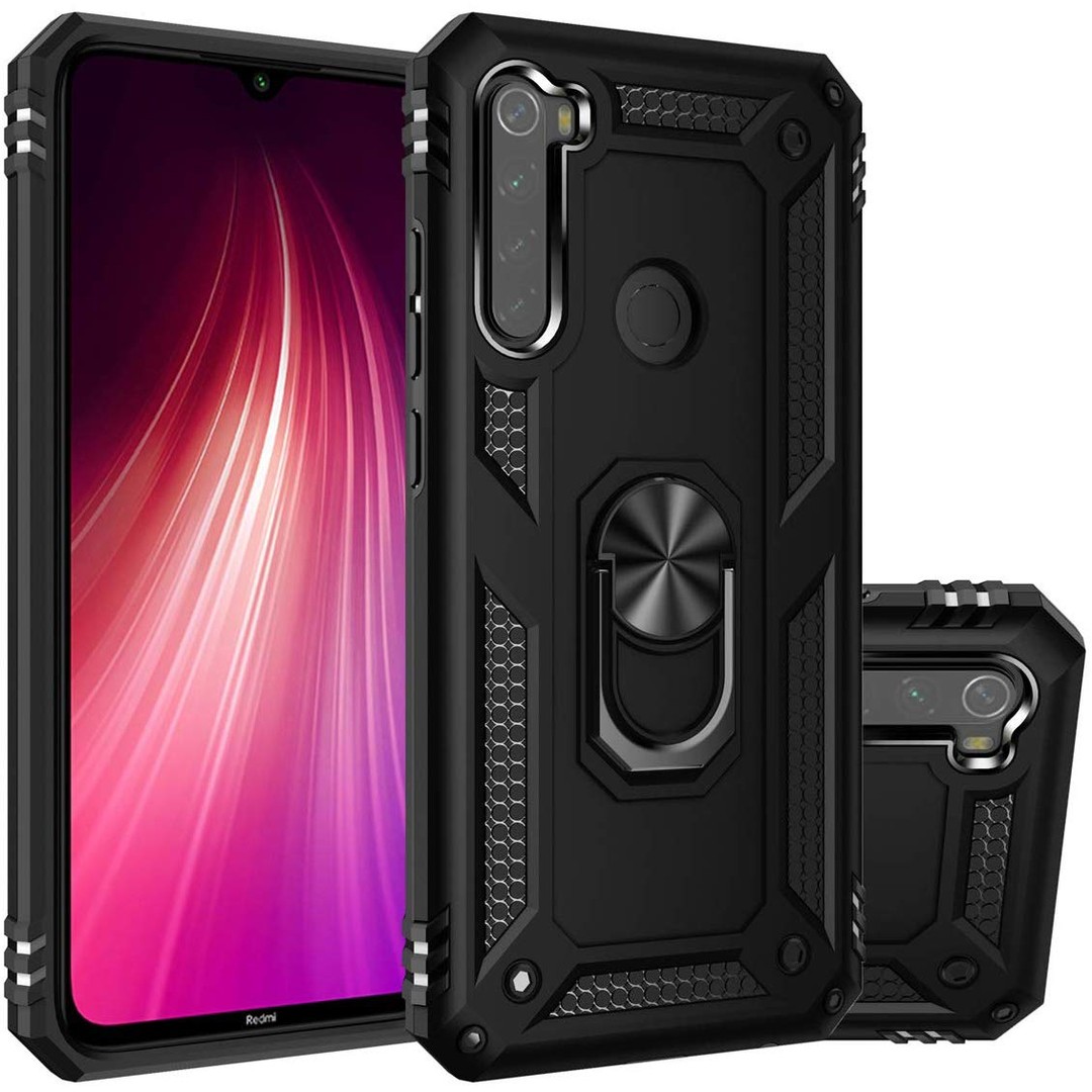 Накладка під магнітний тримач Serge Ring  для Xiaomi Redmi Note 8 Чорна-0