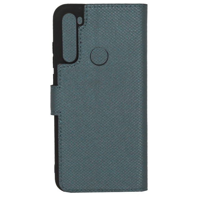 Книжка Bring Joy для Xiaomi Redmi Note 8/Note 8 2021  зелений карбон-1