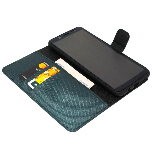 Книжка Bring Joy для Samsung A01 Core A013/M01 Core карбон зелений-2