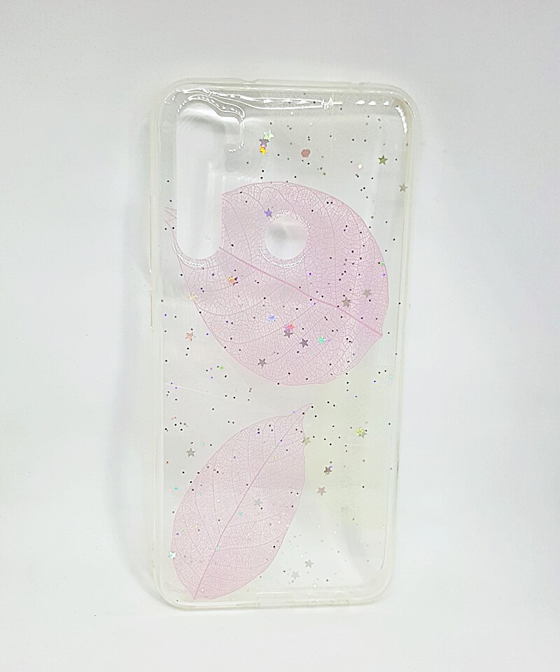 Накладка Leaves для Xiaomi Redmi Note 8 рожева-0