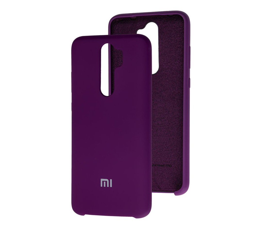 Чохол Silicone Case для Xiaomi Redmi Note 8 Pro (Plum)-0