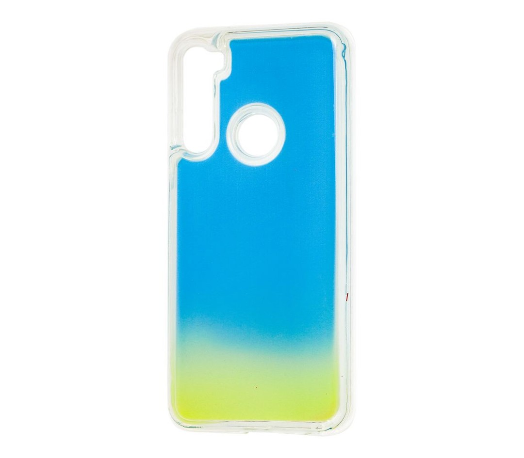 Накладка Neon Sand glow для Xiaomi Redmi Note 8  блакитний-0