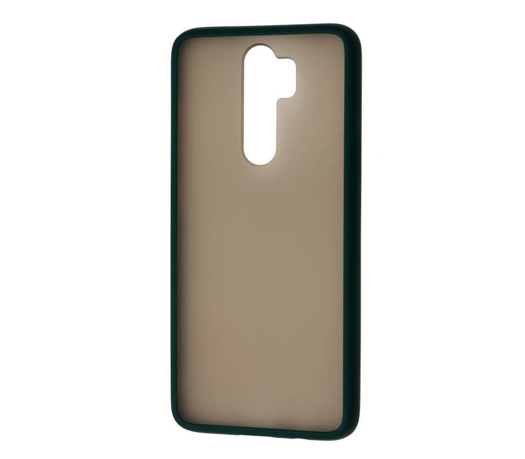 Накладка Totu Gingle для Xiaomi Redmi Note 8 Pro зелений з оранжевими кнопками-0