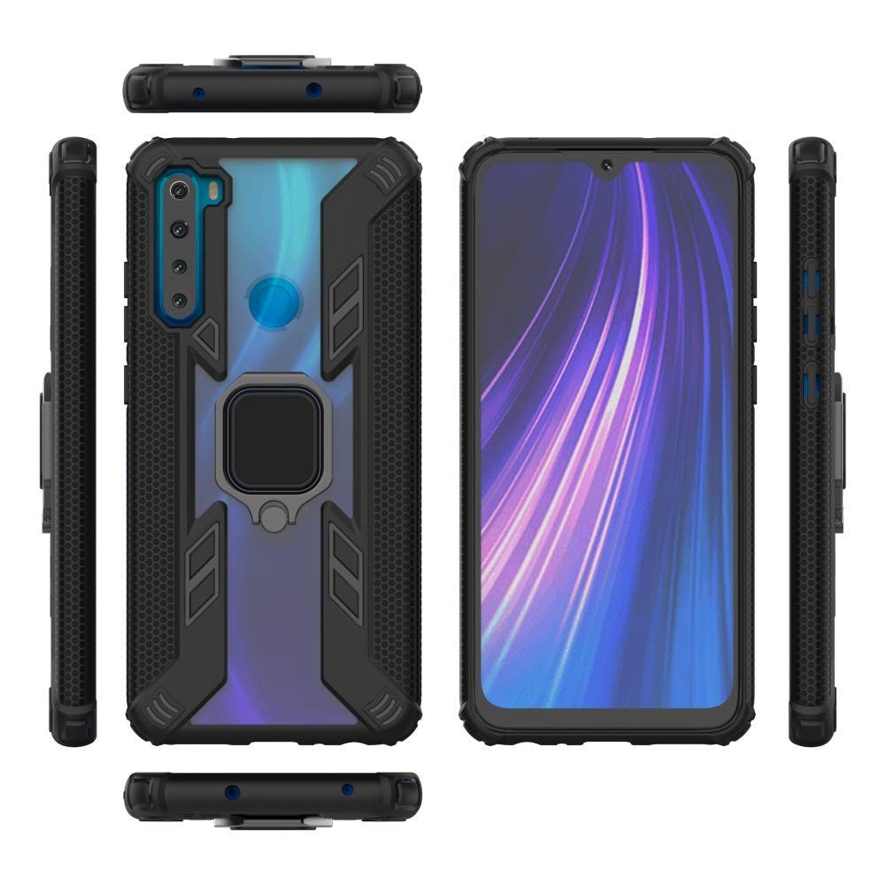 Чохол Combo Ring для Xiaomi Redmi Note 8 чорний-0
