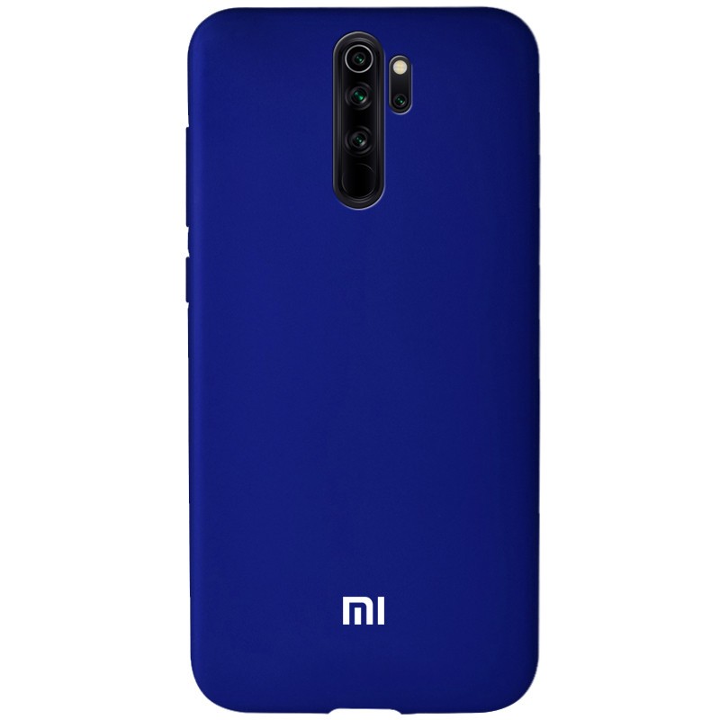 Чохол Soft-touch logo для Xiaomi Redmi Note 8 Pro (Navy)-0