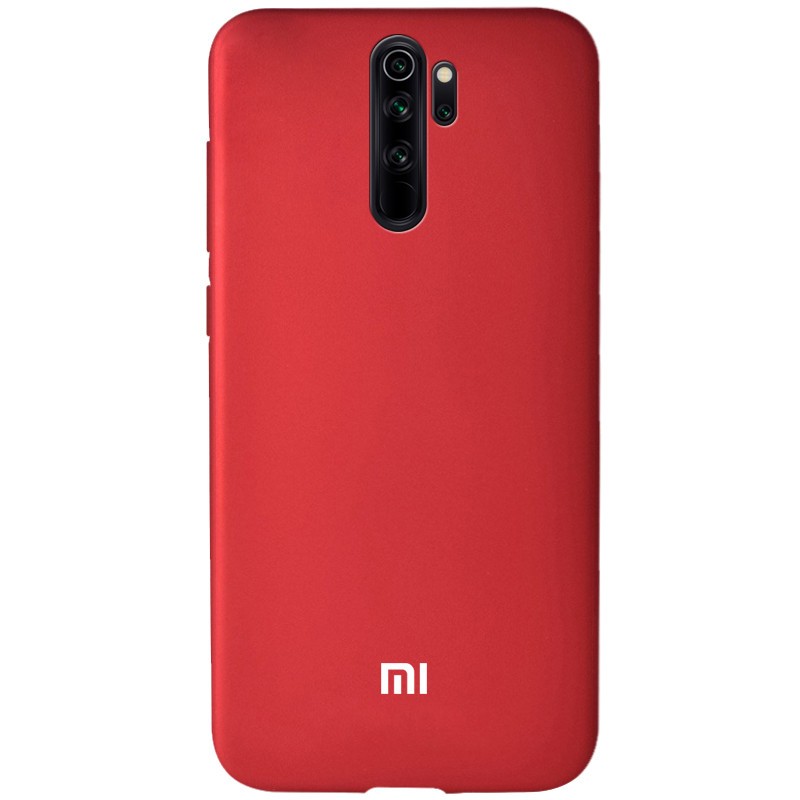 Чохол Soft-touch logo для Xiaomi Redmi Note 8 Pro (Dark red)-0
