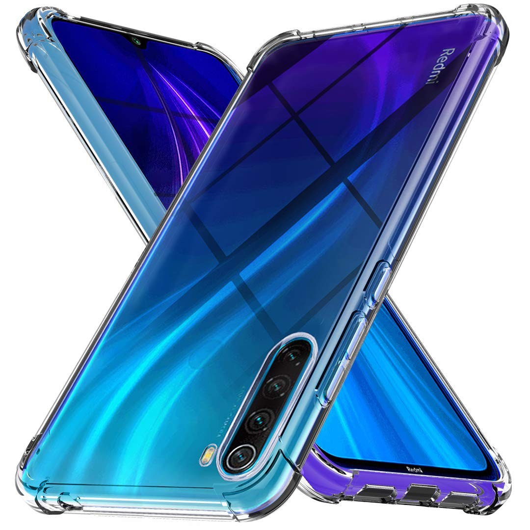 Чохол Epic з кутками для Xiaomi Redmi Note 8 прозорий-0