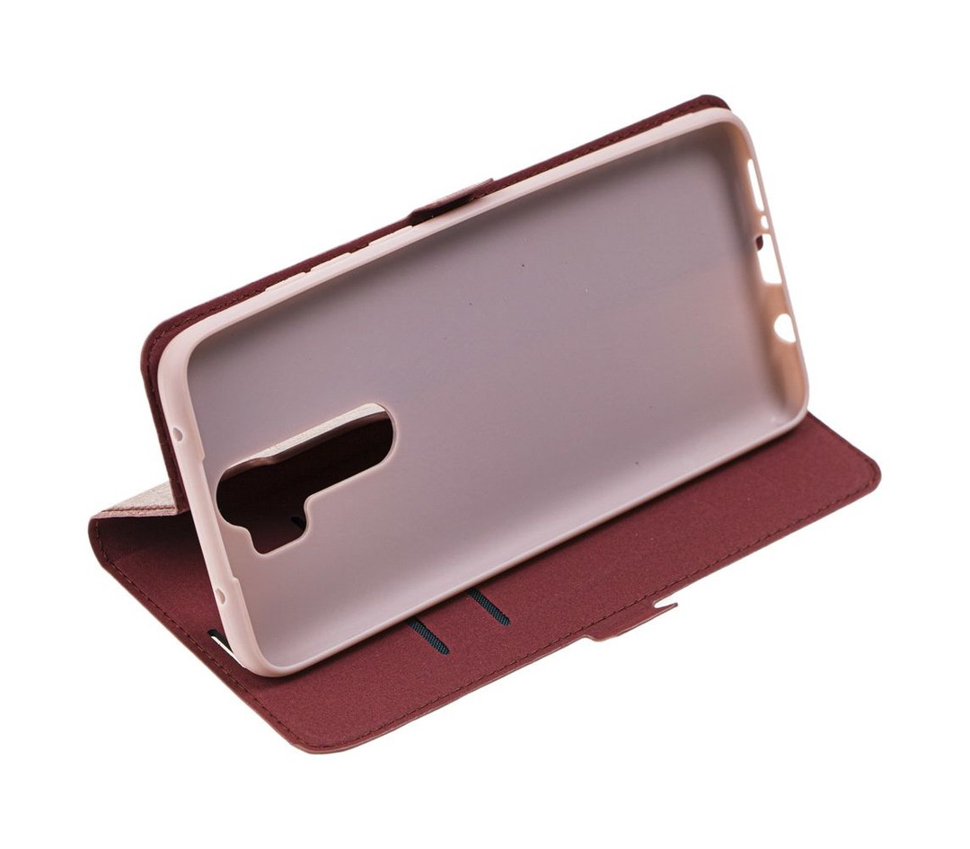 Книжка Side Magnet TPU Xiaomi Redmi Note 8 Pro (bordo)-2