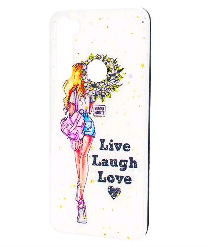 Накладка Mix Art для Xiaomi Redmi Note 8 "Live Laugh Love"-0