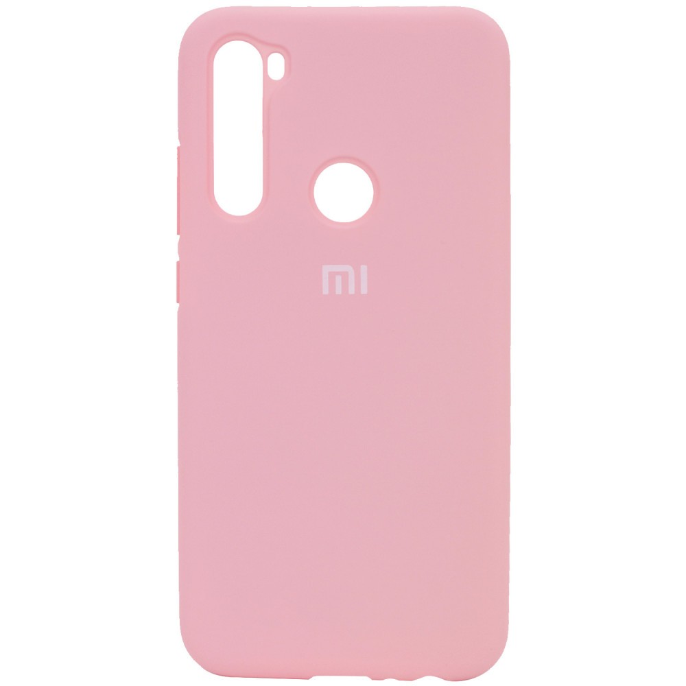 Накладка Silicone Cover Full Protective для Xiaomi Redmi Note 8T Light Pink-0