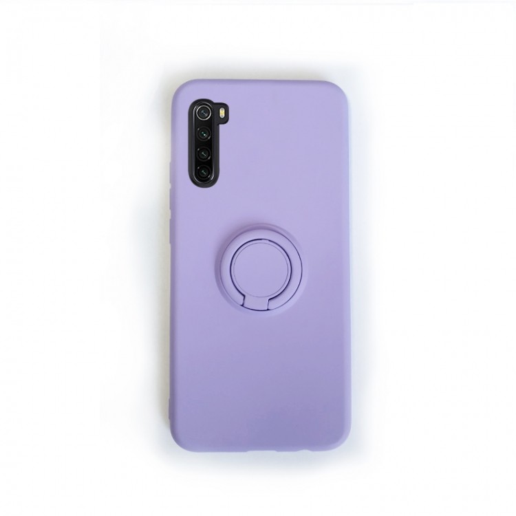 Накладка ColorRing з кільцем для Xiaomi Redmi Note 8 бузкова-0