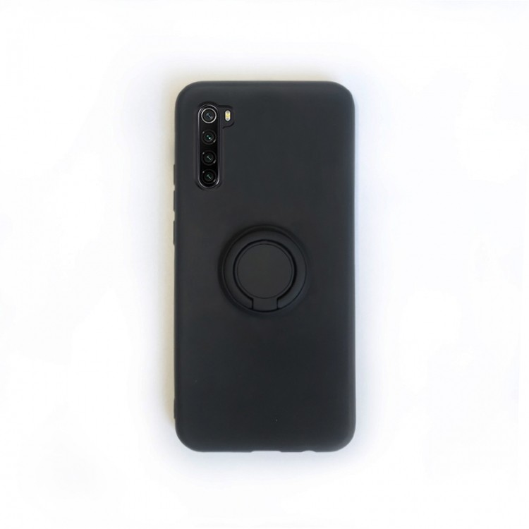 Накладка ColorRing з кільцем для Xiaomi Redmi Note 8 чорна-0
