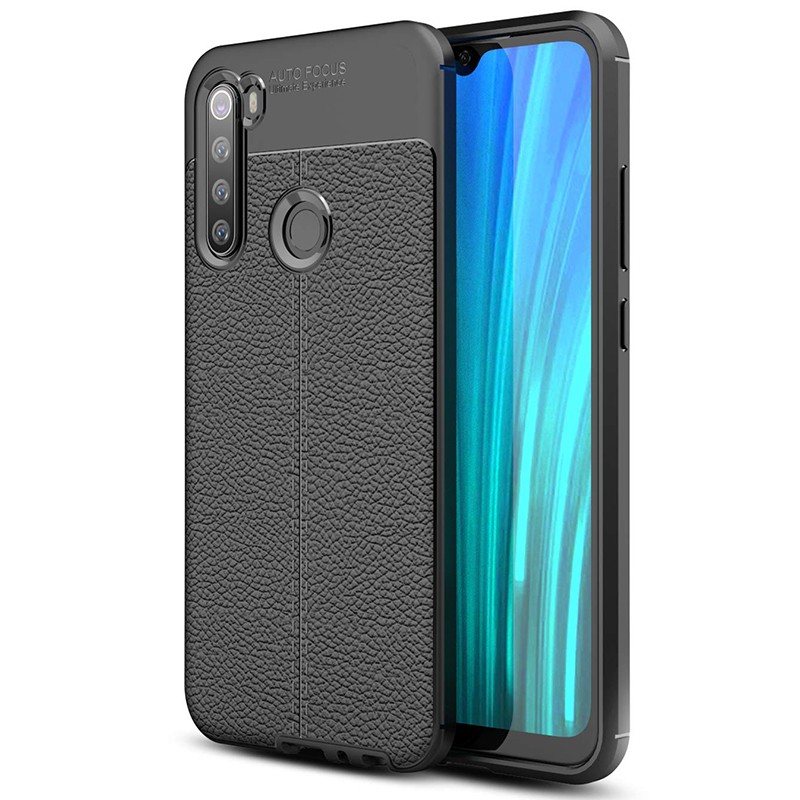 Накладка Ultimate Leather для Xiaomi Redmi Note 8T чорна-0