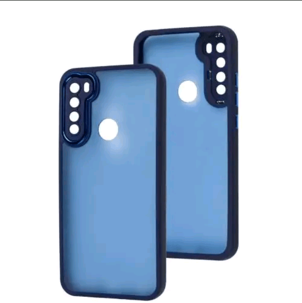 Накладка Luxury Metal Lens для Xiaomi Note 8/Note 8 2021 (Синій)-0