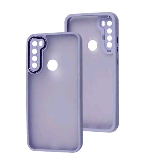 Накладка Luxury Metal Lens для Xiaomi Note 8/Note 8 2021 (Бузковий)-0