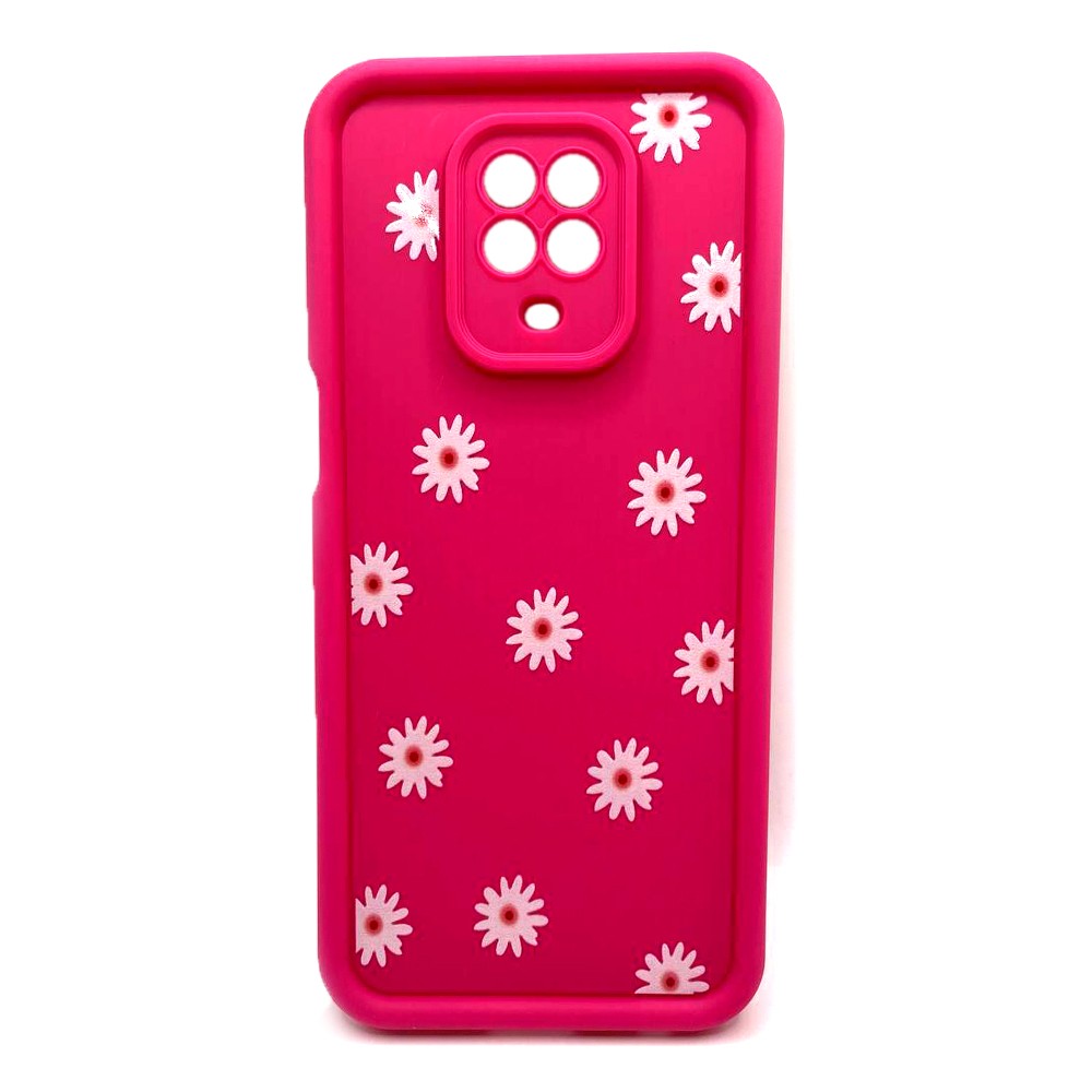 Накладка Shock Sides Resistant для Xiaomi Note 9s/ Note 9 Pro Pink/flowers-0