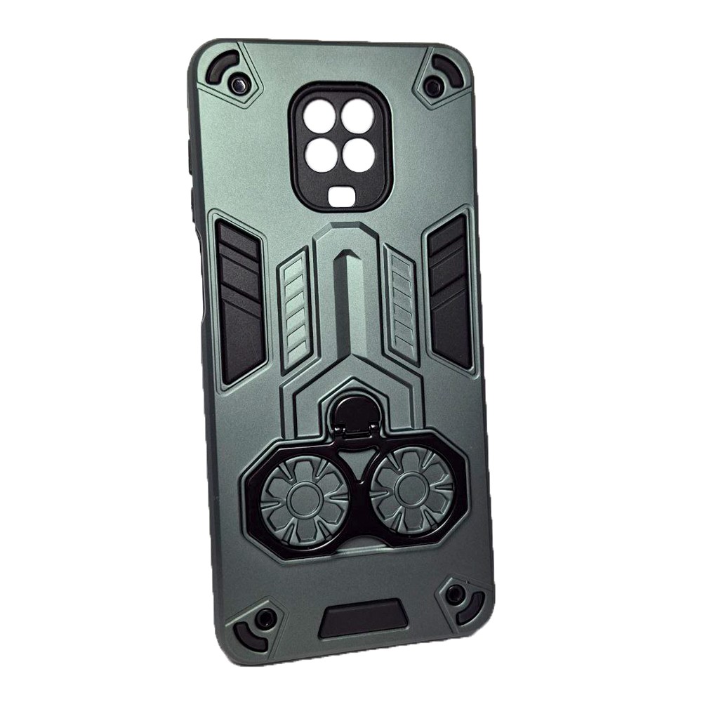 Чохол Armor Shield with Ring Holder для Xiaomi Redmi Note 9S / Note 9 Pro оливковий-0