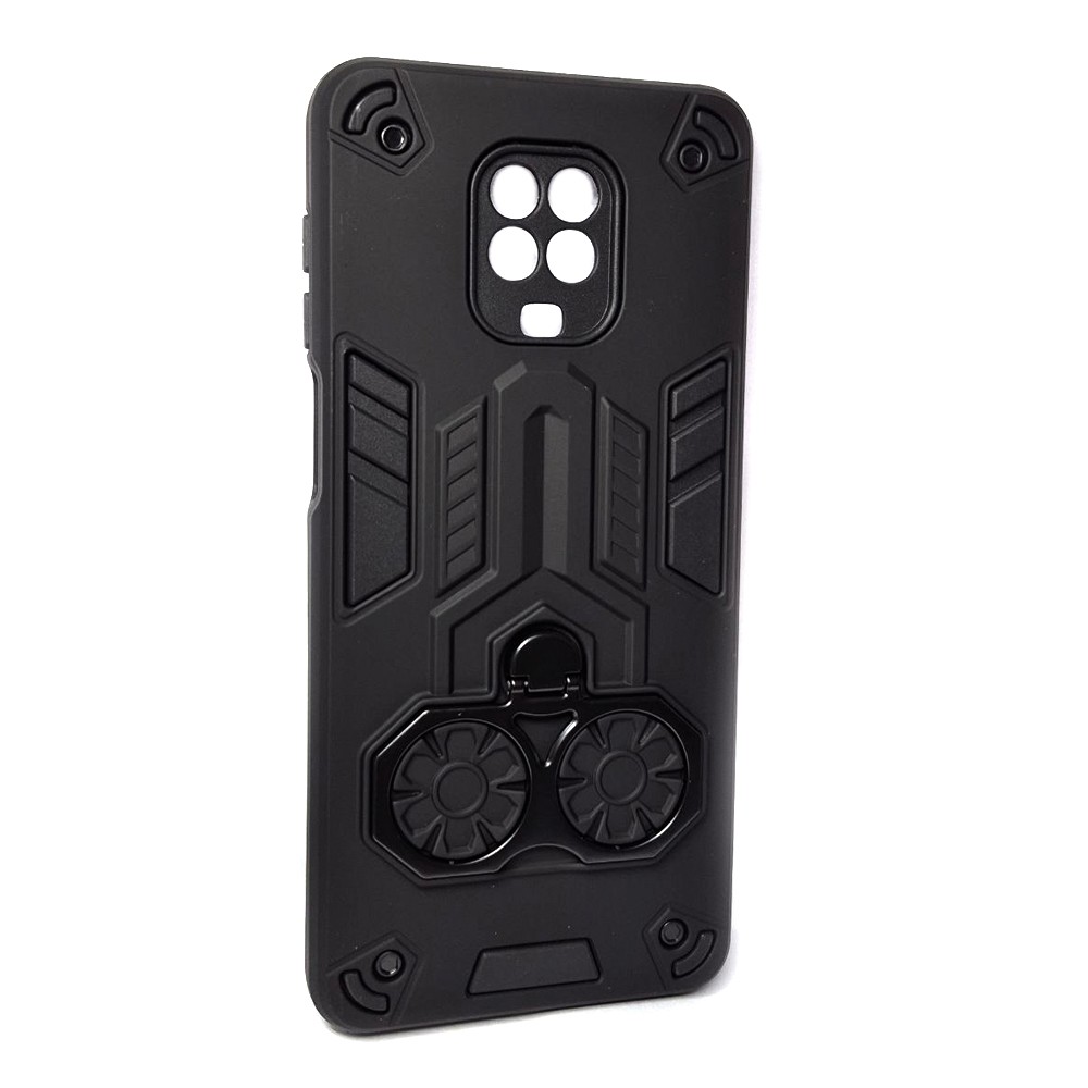 Чохол Armor Shield with Ring Holder для Xiaomi Redmi Note 9S / Note 9 Pro чорний-0