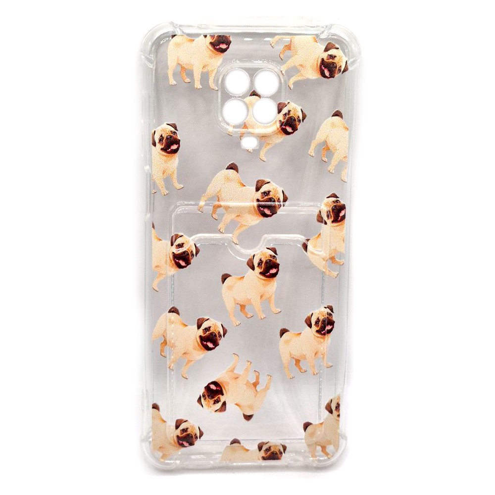 Накладка Space Card Pocket Image для Xiaomi Redmi Note 9s/Note 9 Pro мопс-0