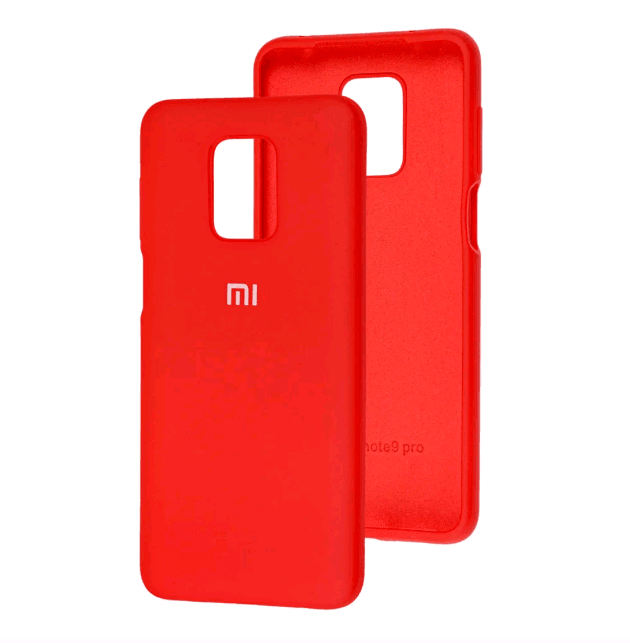 Silicone Cover Full Protective для Xiaomi Redmi Note 9s / Note 9 Pro / Note 9 Pro Max (Dark Red)-0