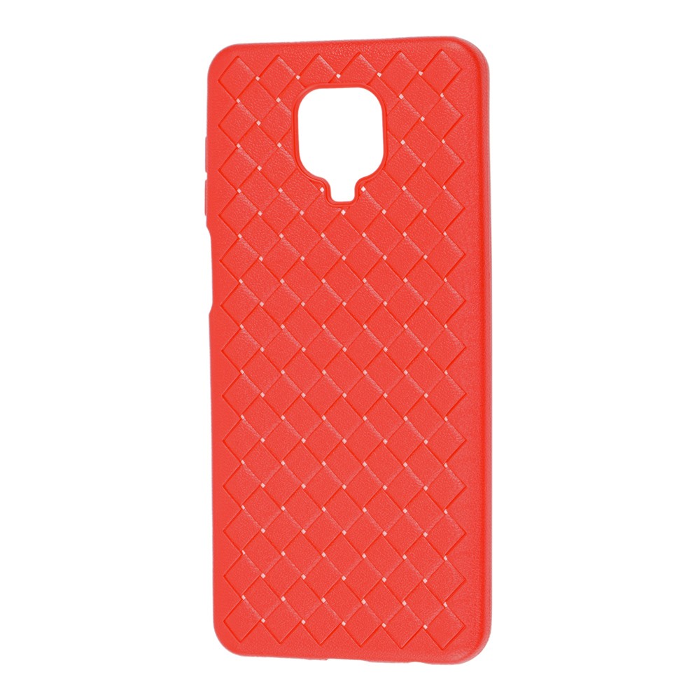 Накладка Weaving для Xiaomi Redmi Note 9s / Note 9 Pro / Note 9 Pro Max червона-0