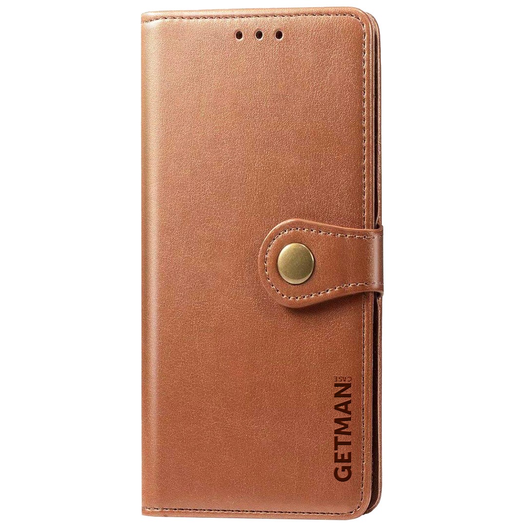 Книжка GETMAN Gallant для Xiaomi Redmi Note 9 коричнева-0