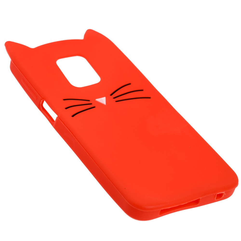 Накладка 3D Cat для Xiaomi Redmi Note 9s/Note 9 Pro/Note 9 Pro Max червона-2