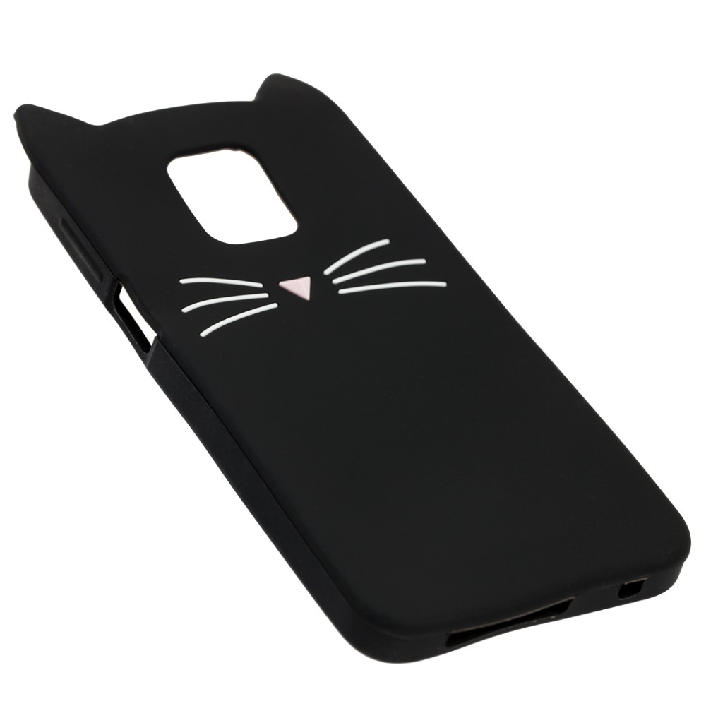 Накладка 3D Cat для Xiaomi Redmi Note 9s/Note 9 Pro/Note 9 Pro Max чорна-2