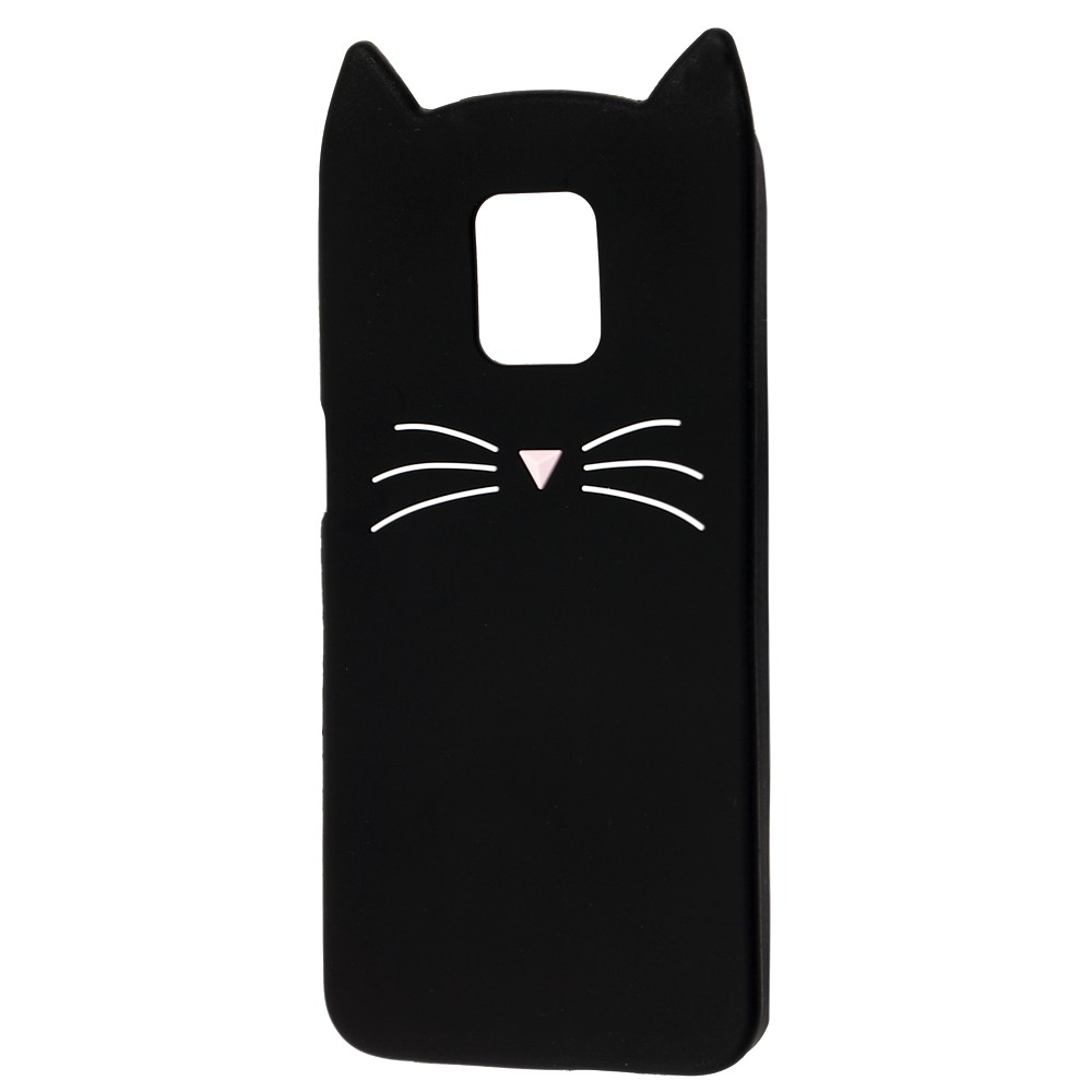 Накладка 3D Cat для Xiaomi Redmi Note 9s/Note 9 Pro/Note 9 Pro Max чорна-0