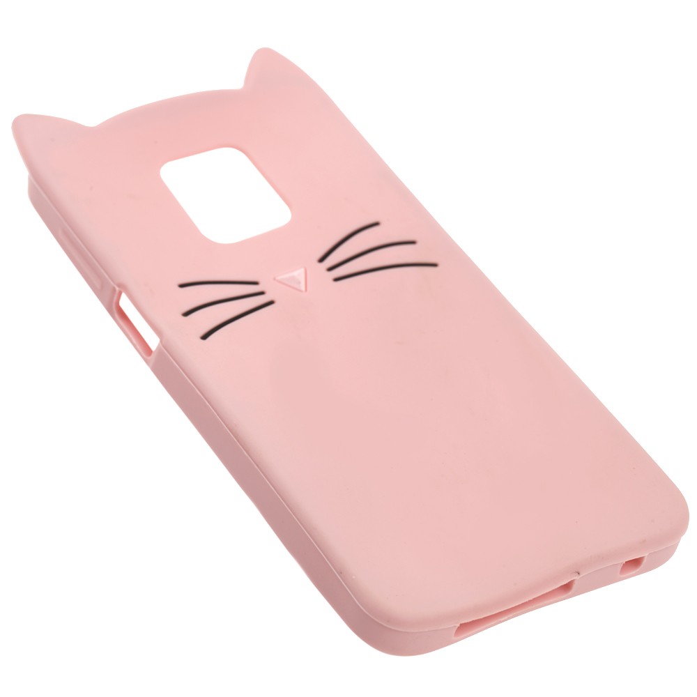 Накладка 3D Cat для Xiaomi Redmi Note 9s/Note 9 Pro/Note 9 Pro Max рожева-2