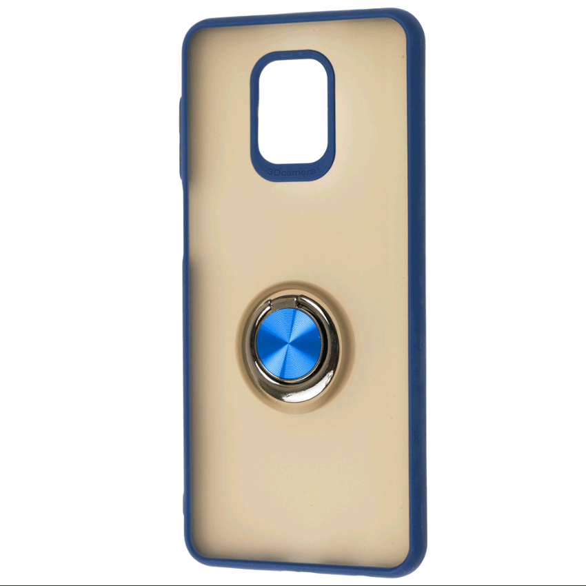 Накладка Totu Ring для Xiaomi Redmi Note 9s/Note 9 Pro/Note 9 Pro Max синя-0