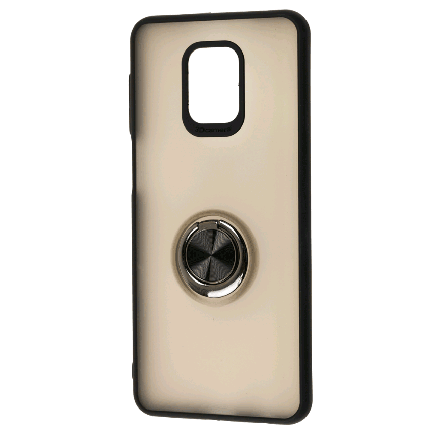 Накладка Totu Ring для Xiaomi Redmi Note 9s/Note 9 Pro/Note 9 Pro Max чорна-0