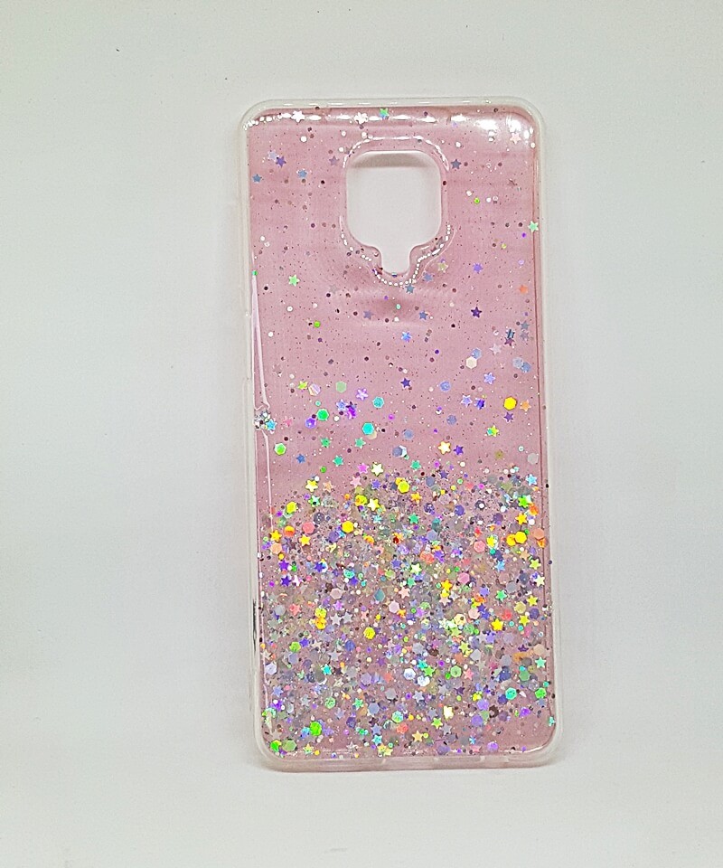 Накладка Star Glitter для Xiaomi Redmi Note 9s/Note 9 Pro/ Note 9 Pro Max  рожева-0
