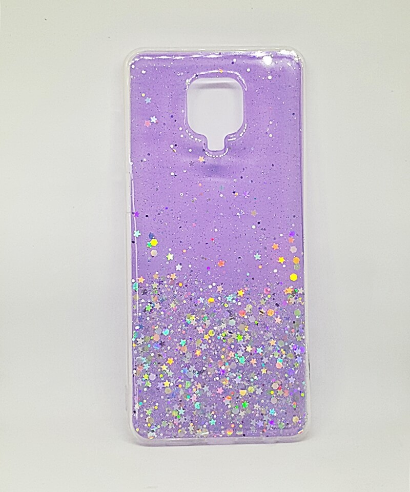 Накладка Star Glitter для Xiaomi Redmi Note 9s/Note 9 Pro/ Note 9 Pro Max  фіолетова-0
