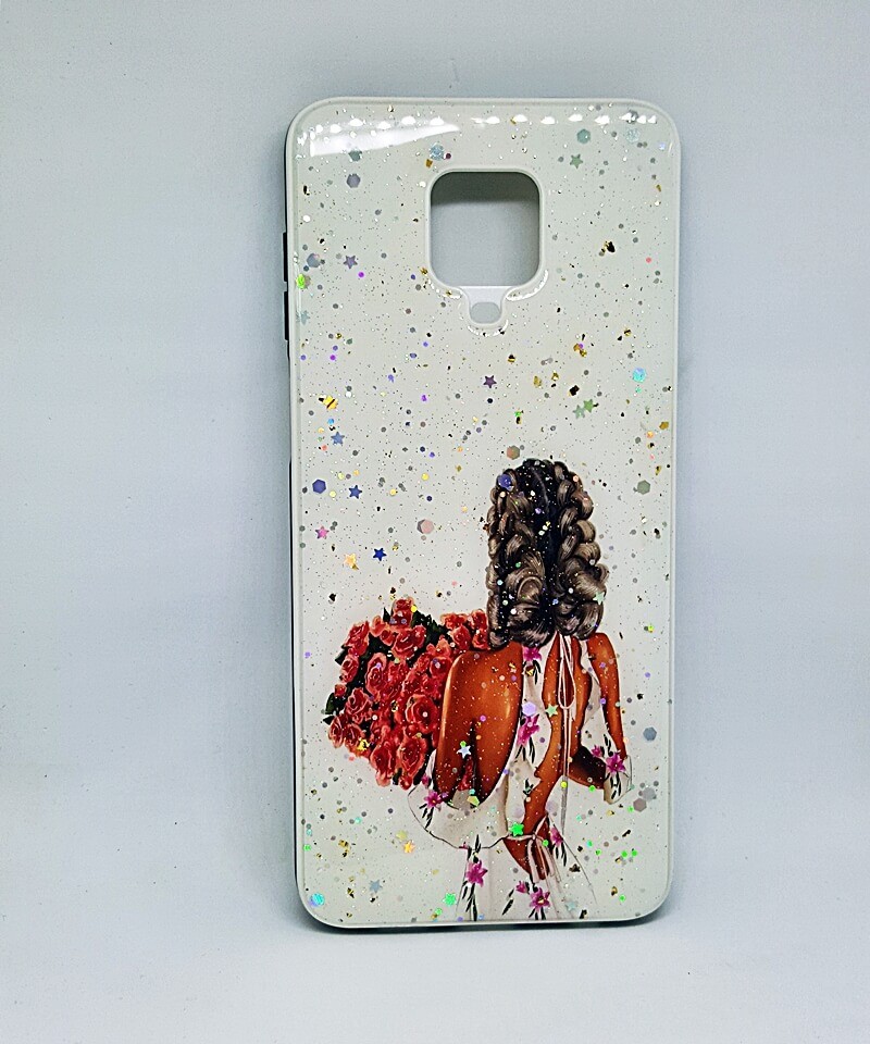 Накладка Mix Art для Xiaomi Redmi Note 9s/Note 9 Pro/Note 9 pro Max Дівчина з букетом-0