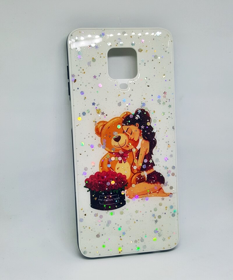 Накладка Mix Art для Xiaomi Redmi Note 9s/Note 9 Pro/Note 9 pro Max Дівчина з ведмедиком-0