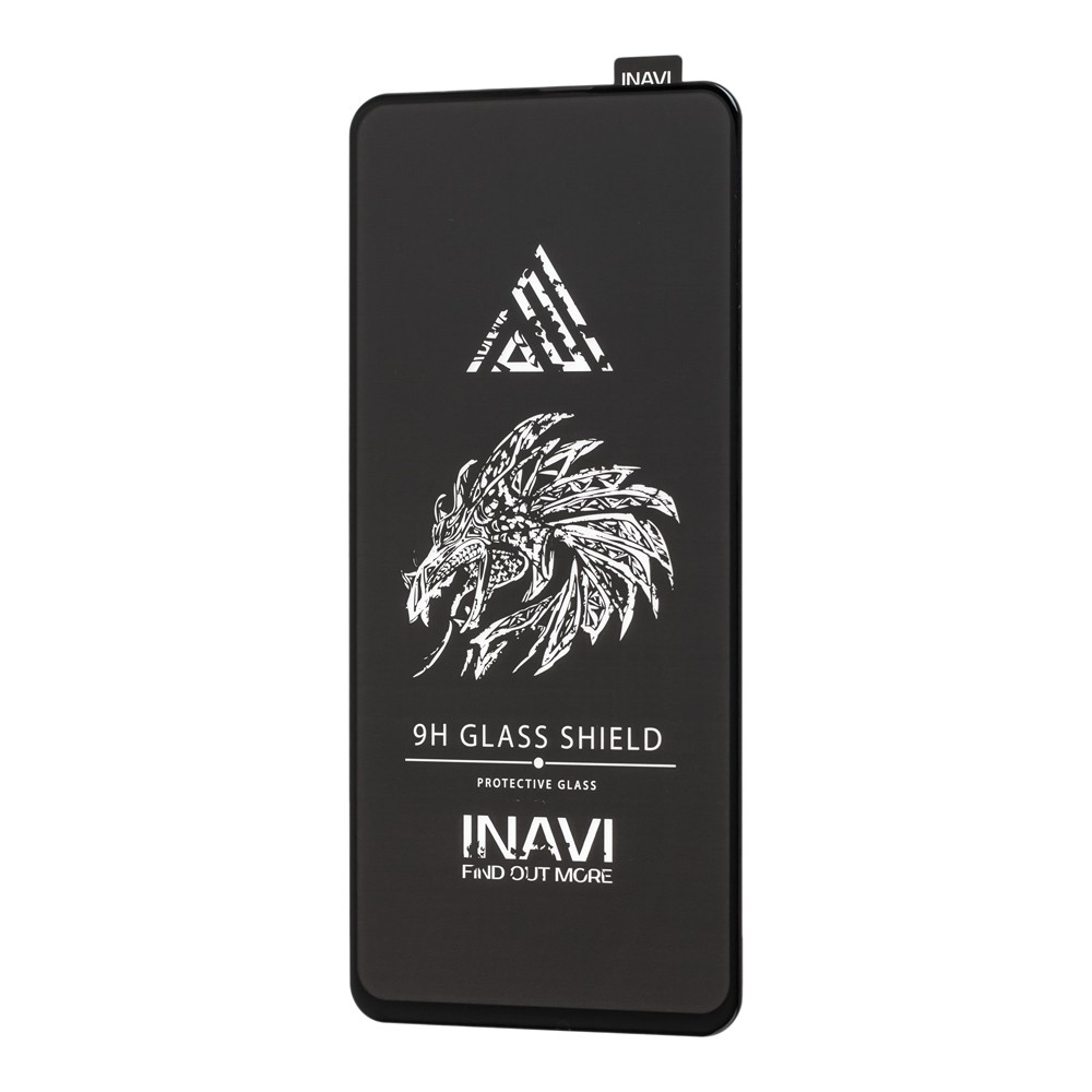 Захисне скло INAVI PREMIUM для Xiaomi Redmi Note 9S/Note 9 Pro/Note 9 Pro Max з чорною рамкою-0