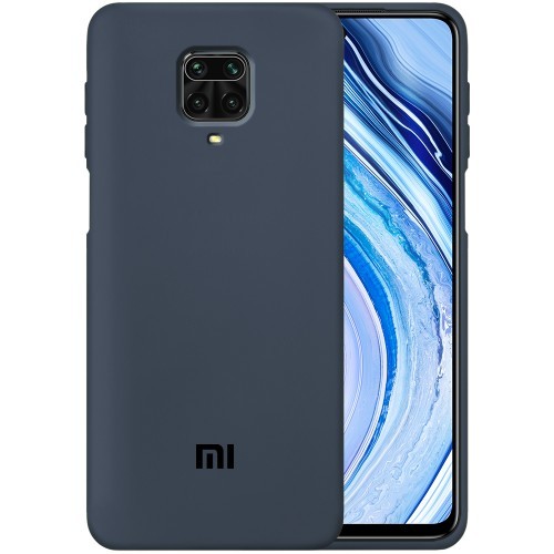 HQ Silicone Case для Xiaomi Redmi Note 9s/Note 9 Pro/Note 9 Pro Max сірий-0