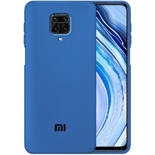 HQ Silicone Case для Xiaomi Redmi Note 9s/Note 9 Pro/Note 9 Pro Max синій-0