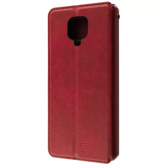 Книжка GETMAN Cubic для Xiaomi Redmi Note 9 Pro / Note 9S червона-1