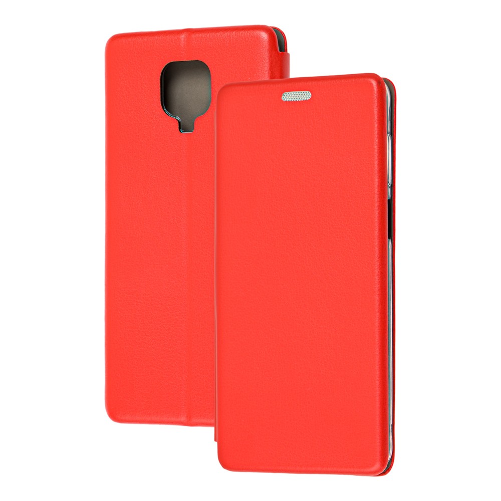 Книжка Premium для Xiaomi Redmi Note 9s/Note 9 Pro/Note 9 Pro Max червона-0