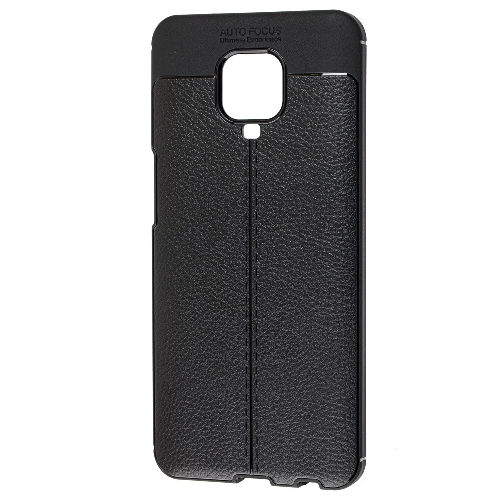 Накладка Ultimate Leather для Xiaomi Redmi Note 9s/Note 9 Pro/Note 9 Pro Max чорна-0