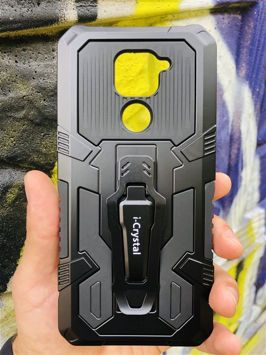 Накладкаi-Cristal для Xiaomi Redmi Note 9s/Note 9 Pro/Note 9 Pro Max чорна-0