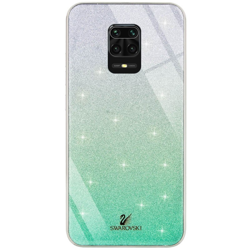 Накладка Glass SW для Xiaomi Redmi Note 9s/Note 9 Pro/Note 9 Pro Max  Бірюзова-0