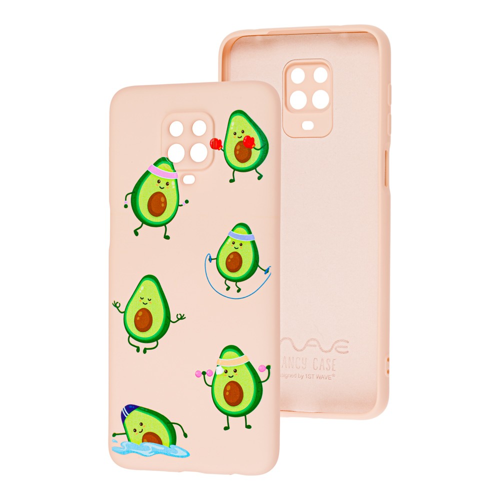 WAVE Fancy для Xiaomi Redmi Note 9S/Note 9 Pro (sports avocado/pink sand)-0