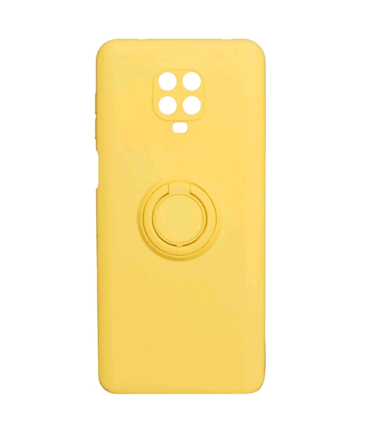 Накладка ColorRing з кільцем для Xiaomi Redmi Note 9S/Note 9 Pro/Note 9 Pro Max жовта-0