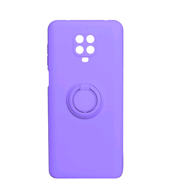 Накладка ColorRing з кільцем для Xiaomi Redmi Note 9S/Note 9 Pro/Note 9 Pro Max фіолетова-0