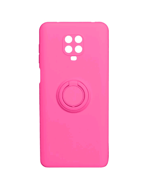 Накладка ColorRing з кільцем для Xiaomi Redmi Note 9S/Note 9 Pro/Note 9 Pro Max рожева-0