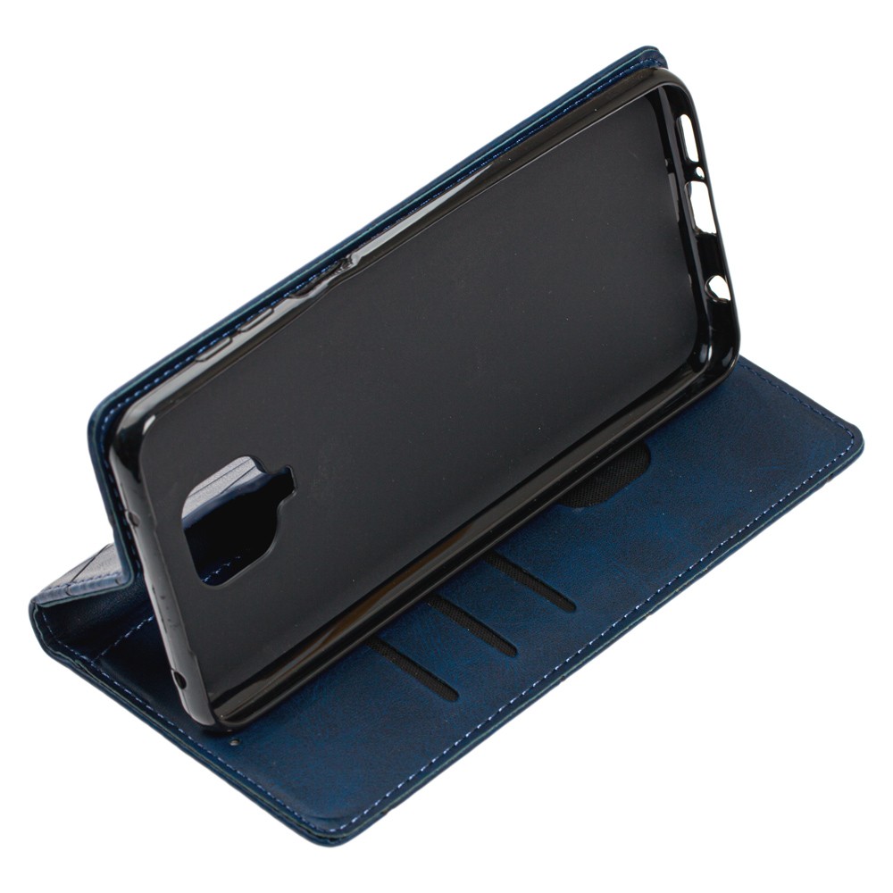 Книжка Business для Xiaomi Redmi Note 9s/Pro/Max синя-1