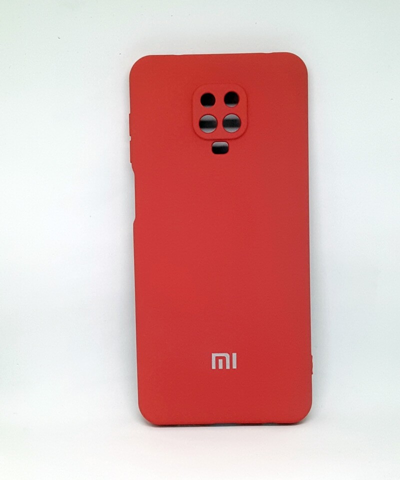 Накладка Silicone Case Full Camera для Redmi Note 9s/Note 9 Pro/Note 9 Pro Max бордова-0